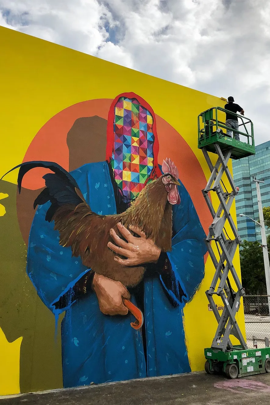 Geometry of Life — mural by Carmo (Fabio Onrack) in Fort Lauderdale, FL